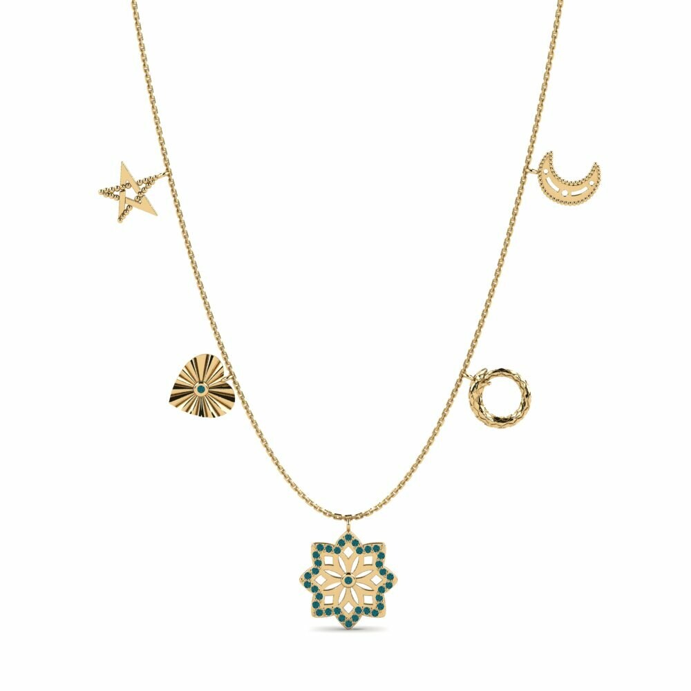Blauwe Diamant Dames Ketting Mufulira