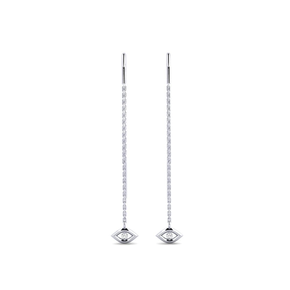 950 Platinum Moissanite Women's Earring Tardoire