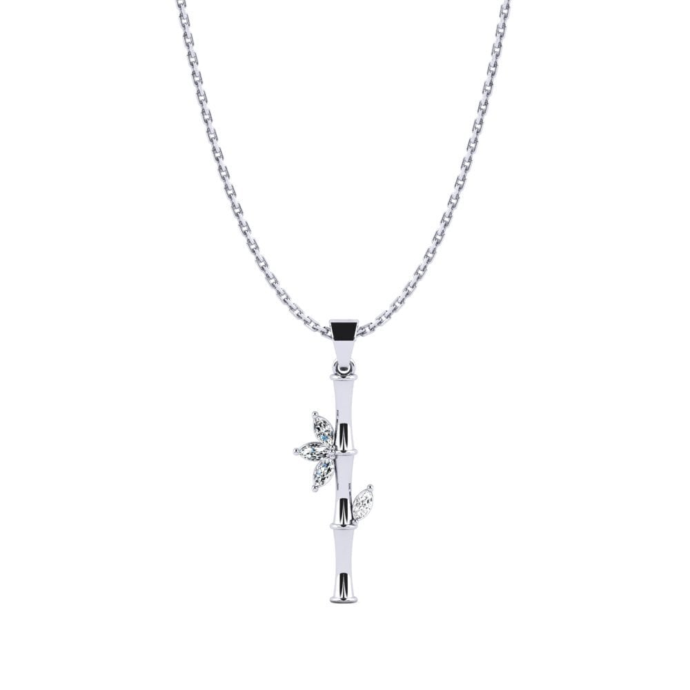 950 Platinum Zirconia Women's Pendant Thasis