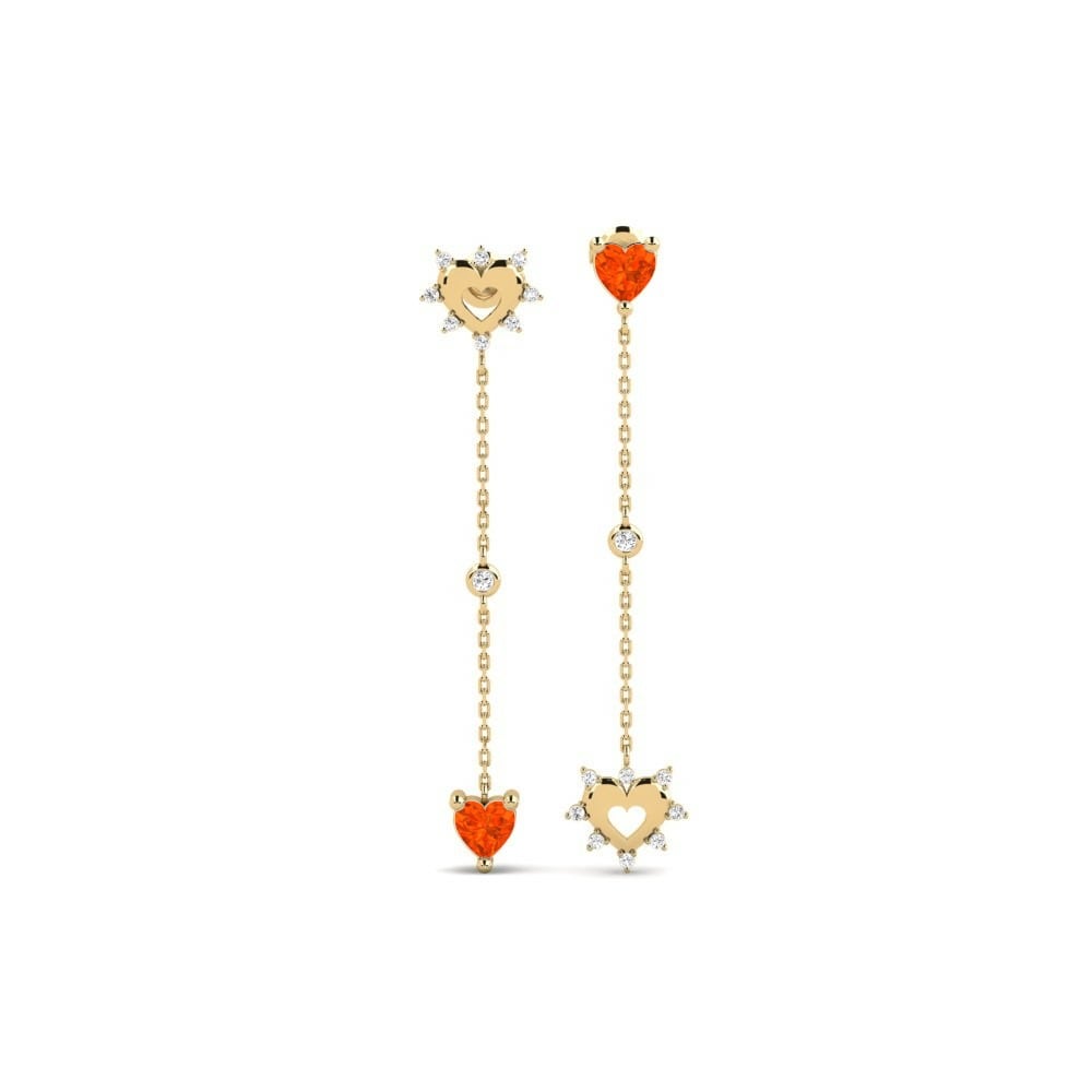 Fire-Opal Women's Earring Jihlava