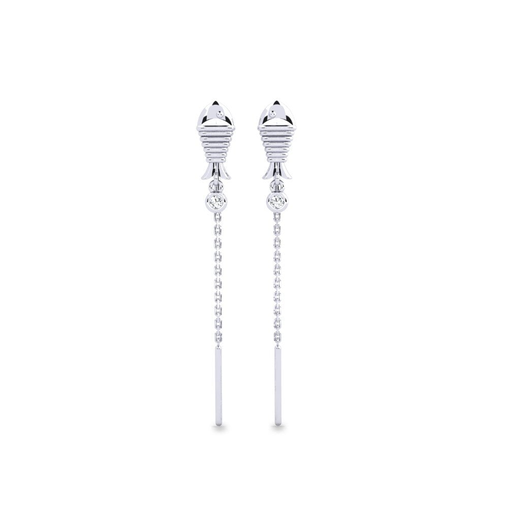 950 Platinum Zirconia Women's Earring Kauhava