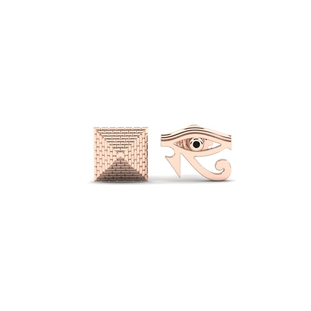 9ct Rose Gold Black Sapphire Women's Earring Masvingo - SET