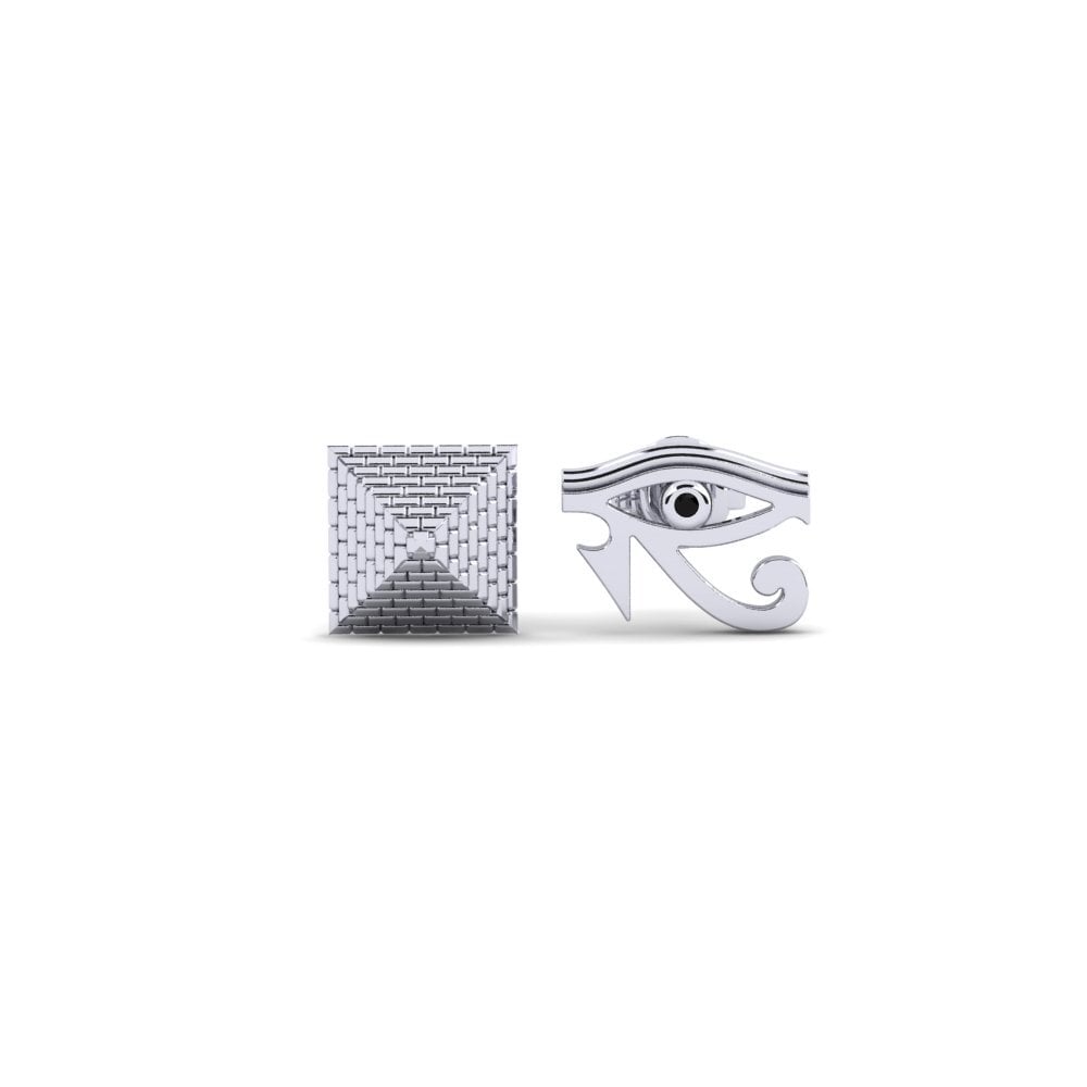 18ct White Gold Black Sapphire Women's Earring Masvingo - SET