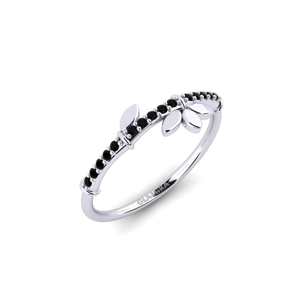 18ct White Gold Black Onyx Ring Nineveh