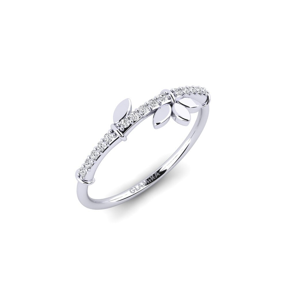 White Silver Diamond Ring Nineveh