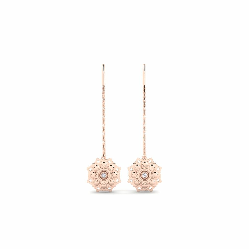 9ct Rose Gold Women's Earring Norton - B