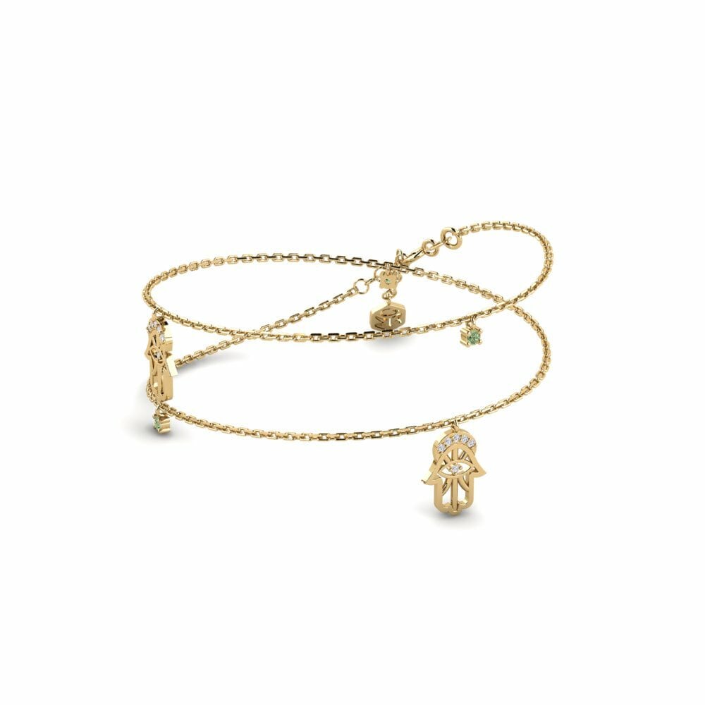 Groene Diamant Dames Ketting Peumo