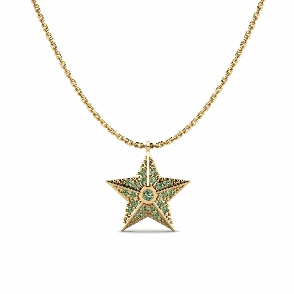 Groene Diamant Dames Hanger Reeila