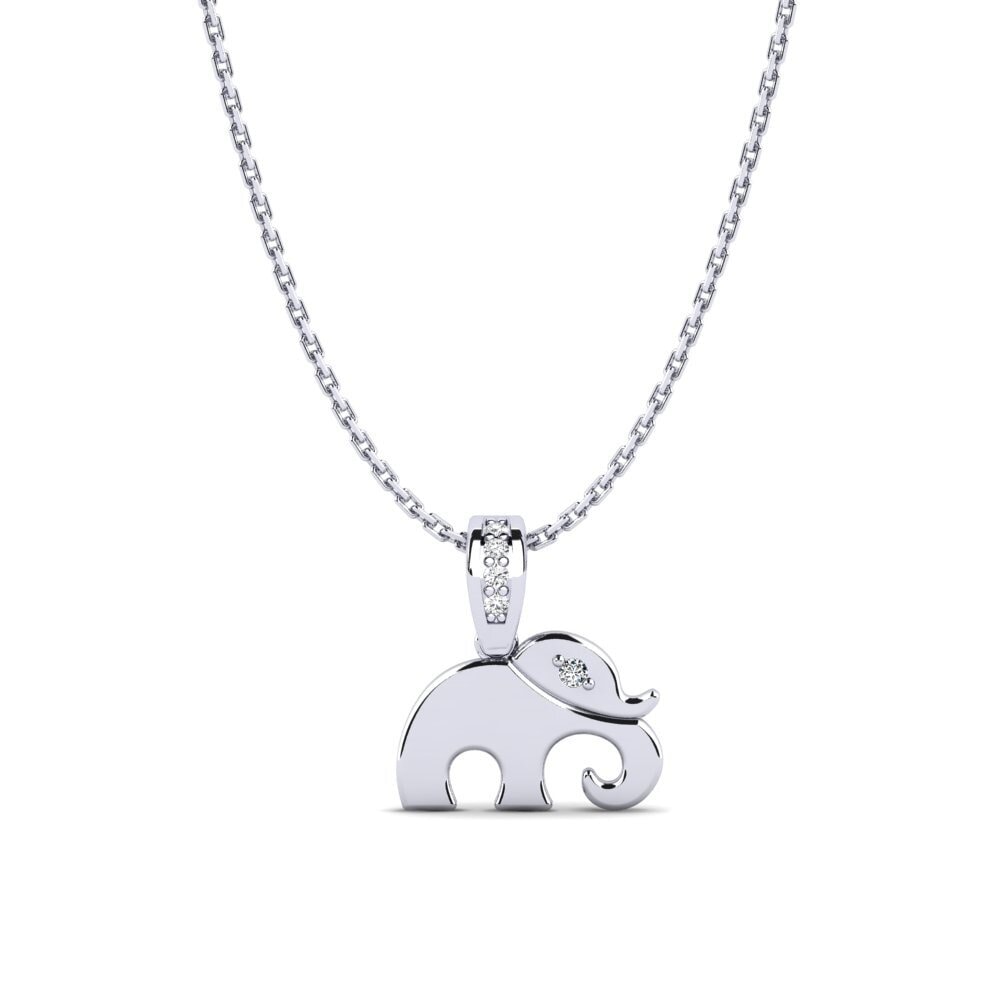 950 Platinum Zirconia Women's Pendant Safodrano