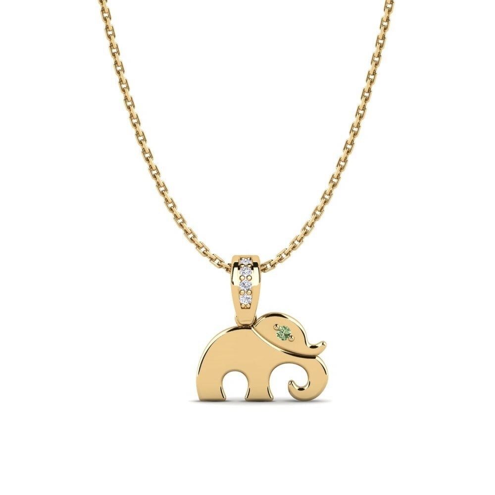 Groene Diamant Dames Hanger Safodrano