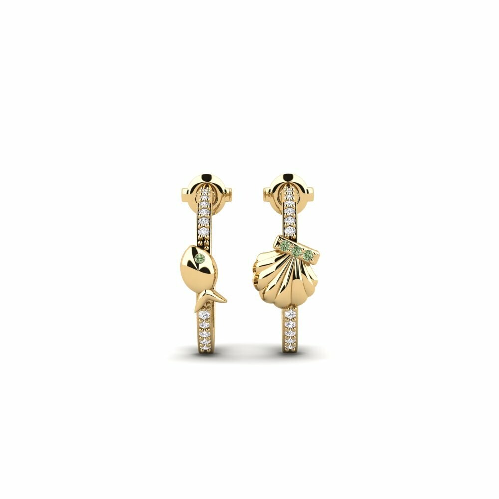 Groene Diamant Dames Oorbellen Triunfo