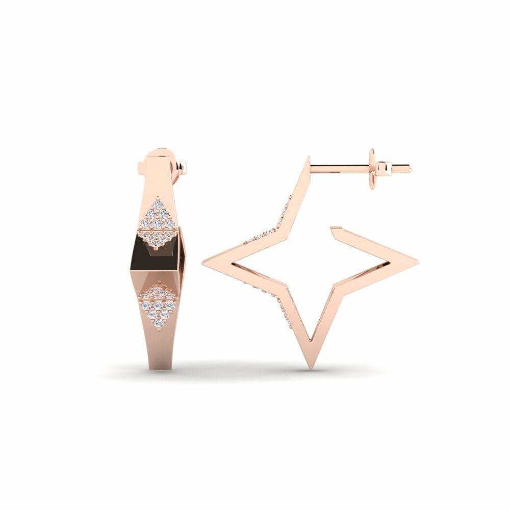 9ct Rose Gold Women's Earring Vammala