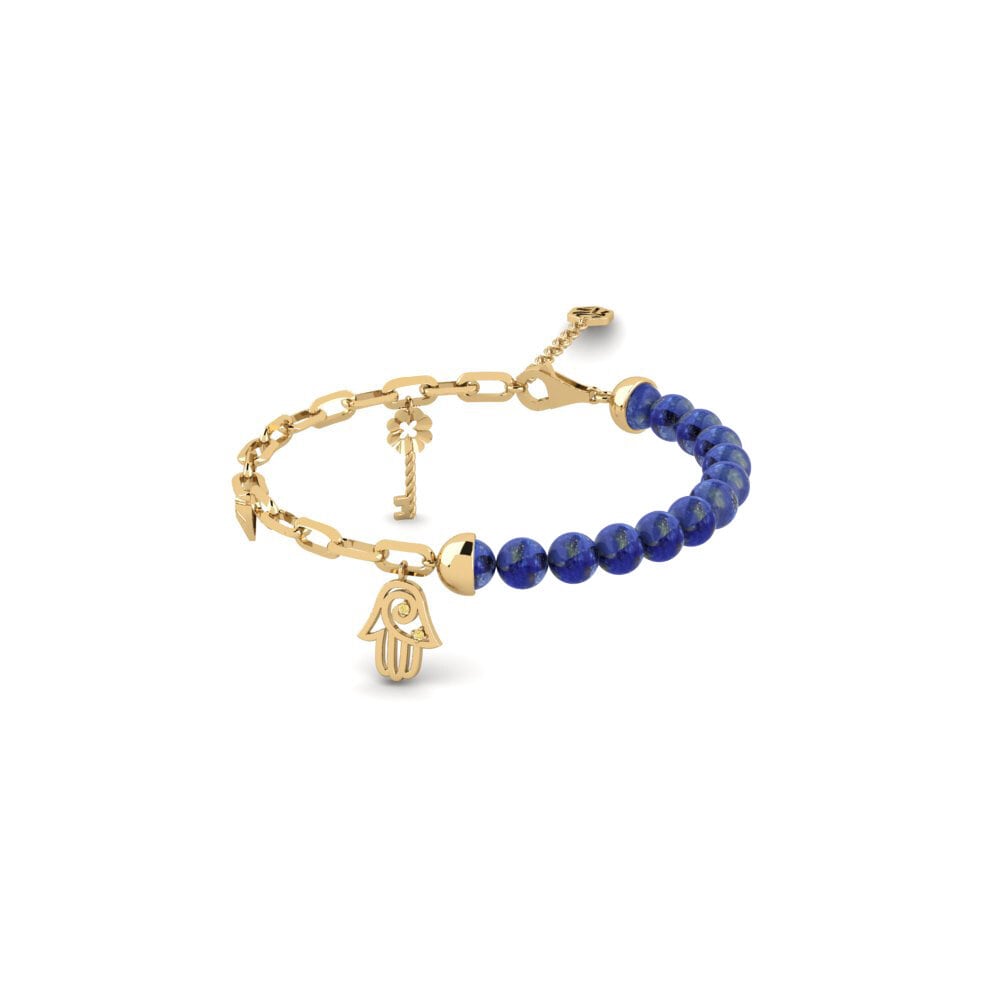 Yellow Diamond Paperclip Bracelet Vogar