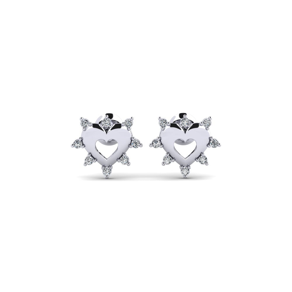 950 Platinum Zirconia Women's Earring Werts