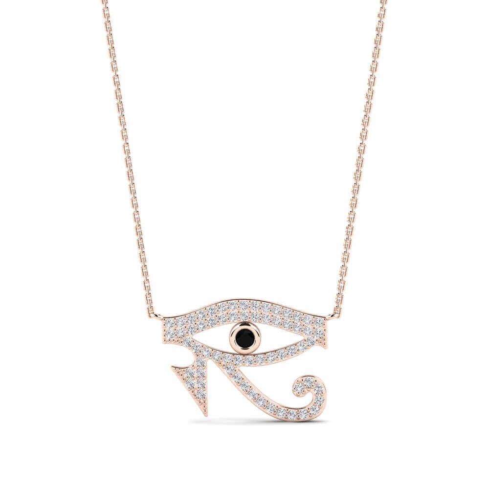 9ct Rose Gold Black Diamond Women's Necklace Harare