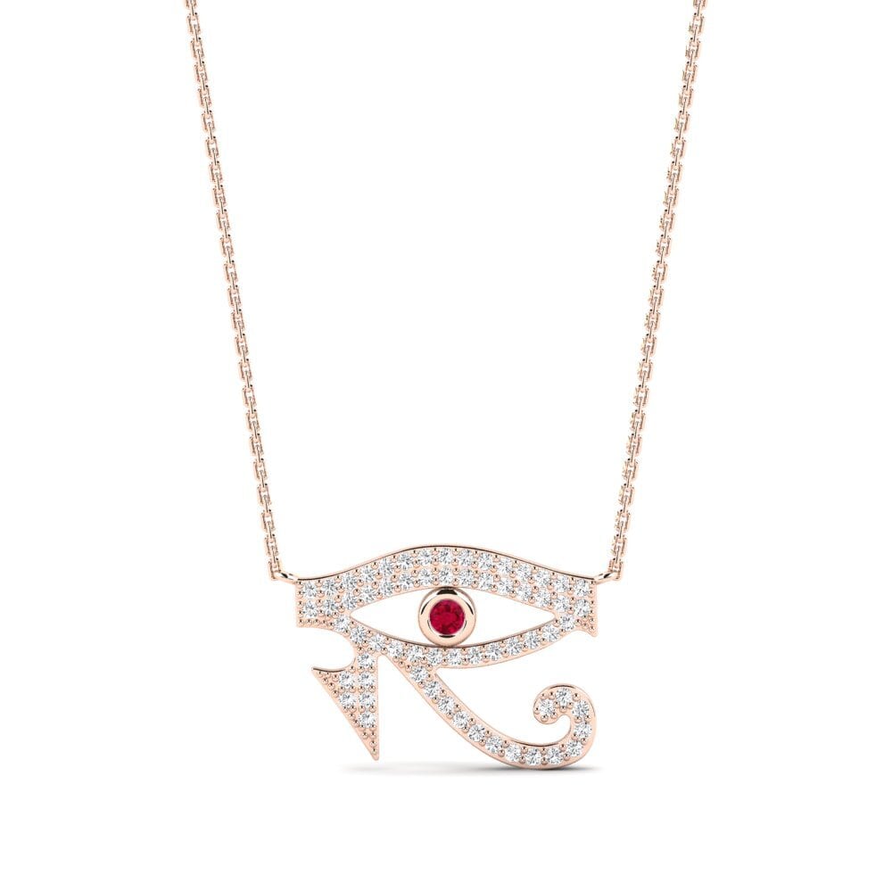 9ct Rose Gold Ruby Women's Necklace Harare