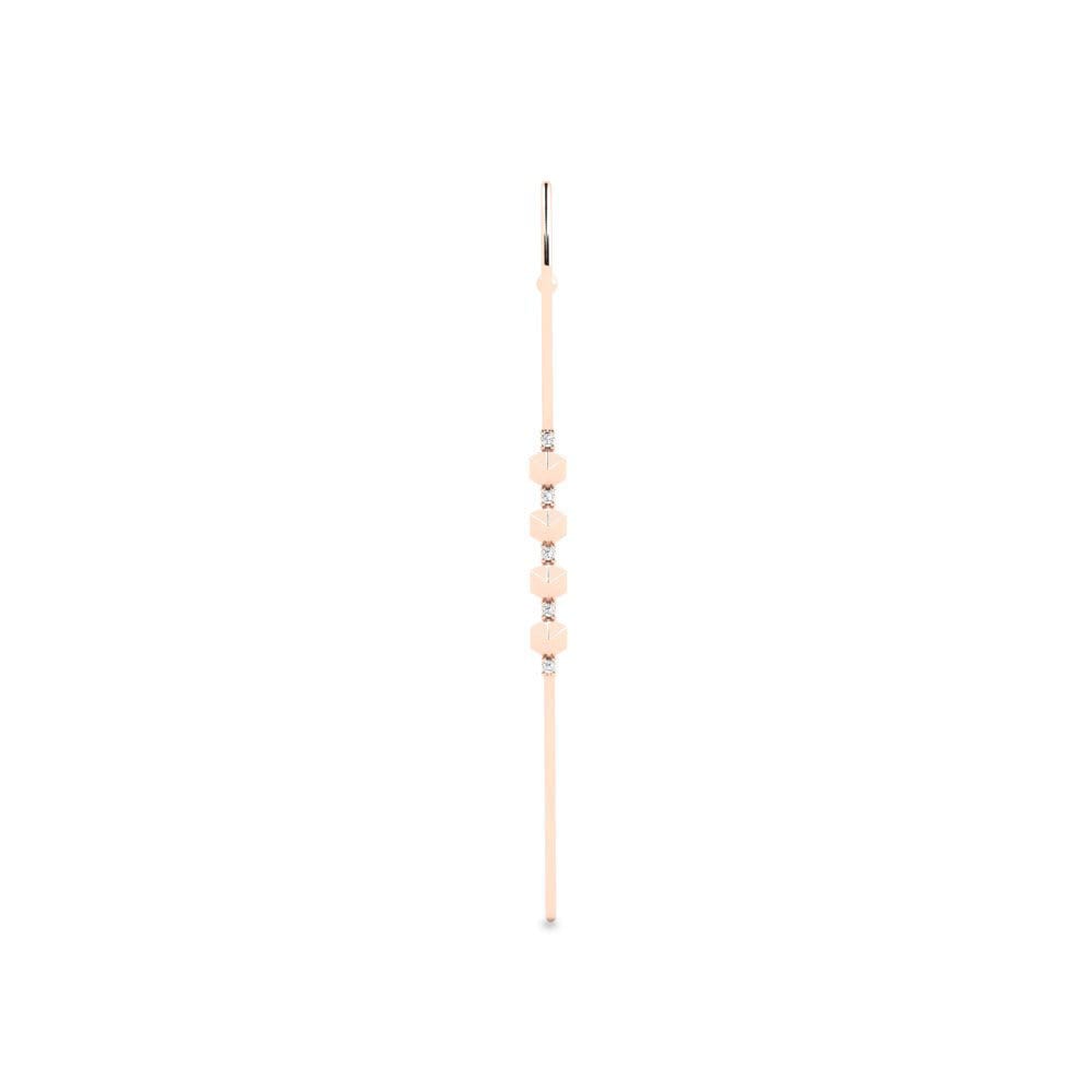 Oro Rosso 750 Piercing all'orecchio Kaadda