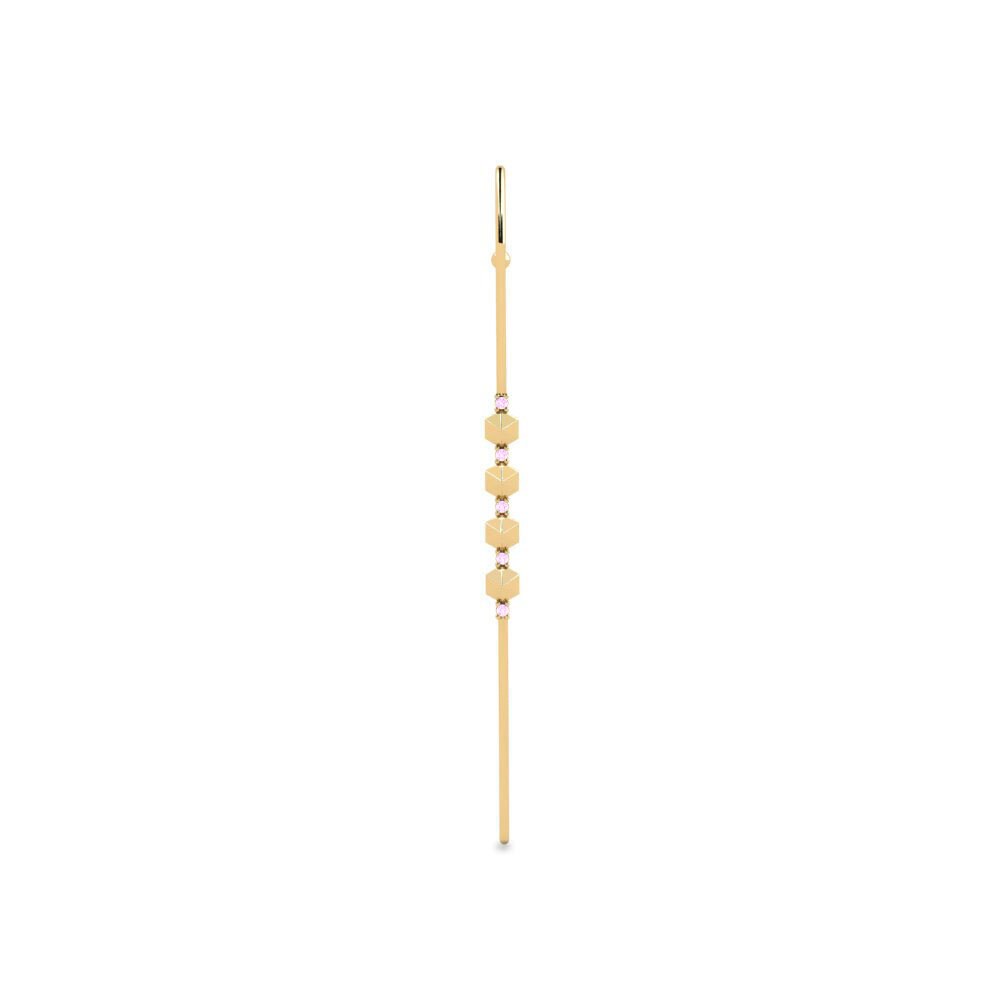 Saphir Rose Perçage d'oreille Kaadda