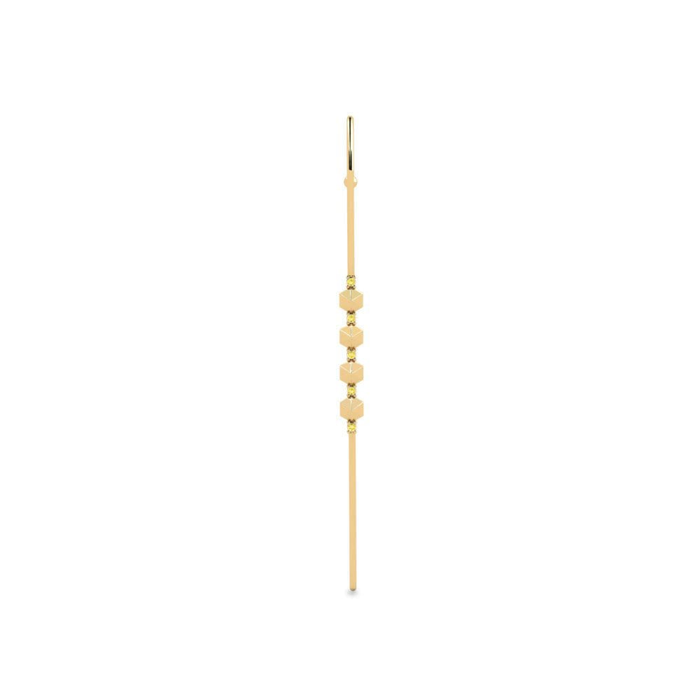 Yellow Sapphire Ear Piercing Kaadda