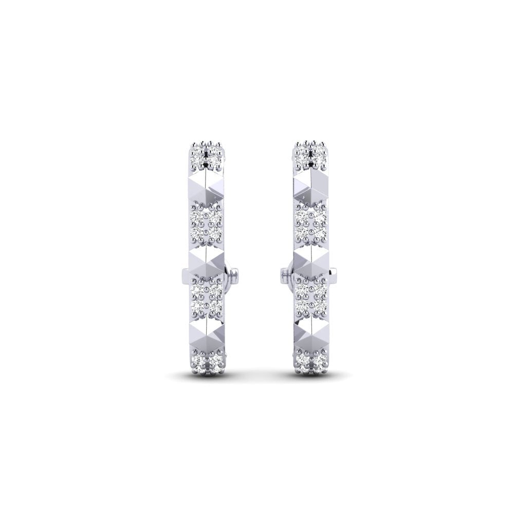 950 Platinum Women's Earring Kehandiran