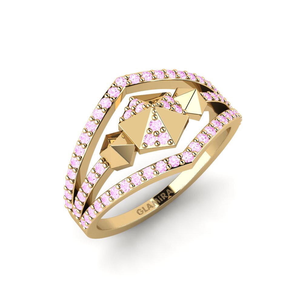 Saphir Rose Bague Kelq