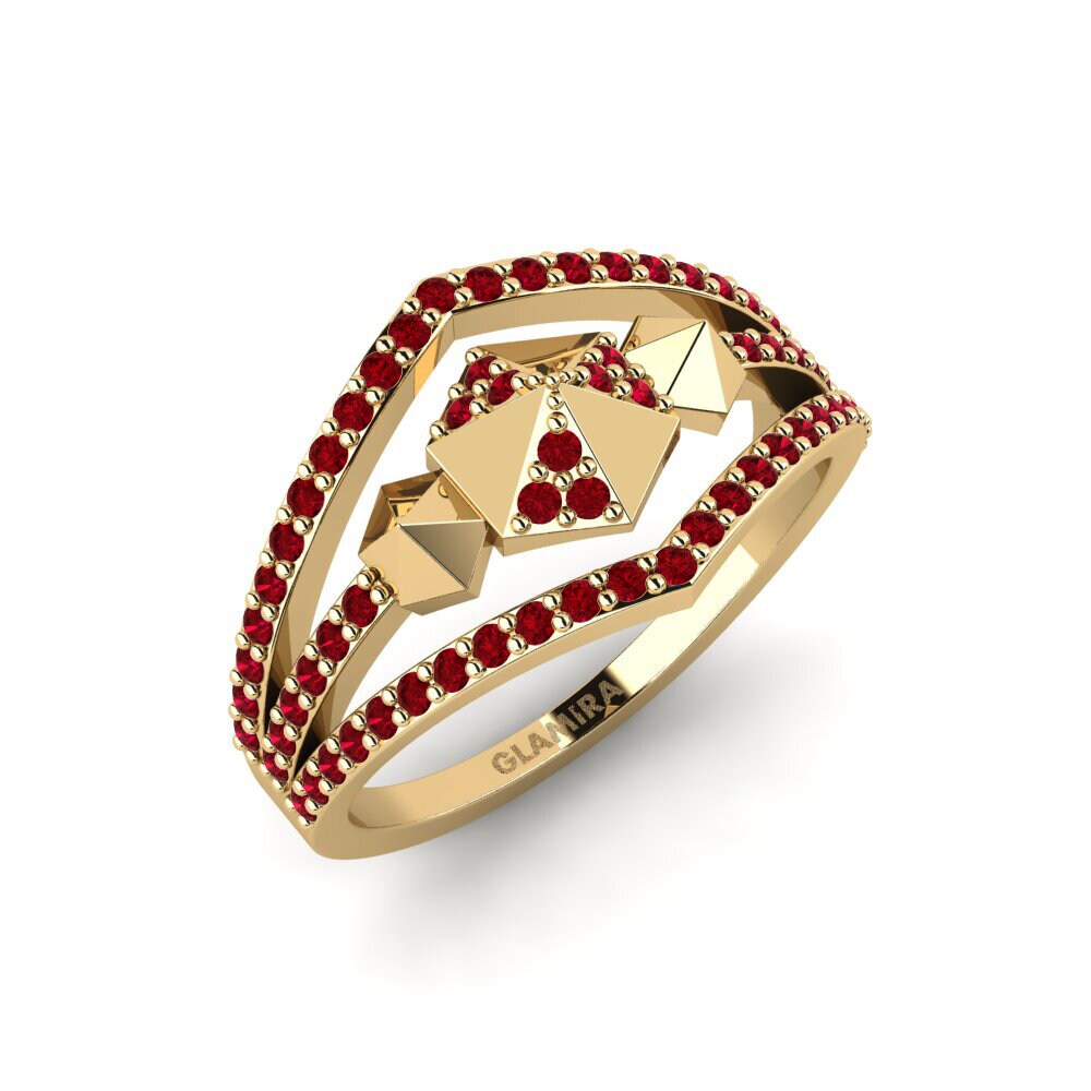 Zircone Rosso Anello Kelq