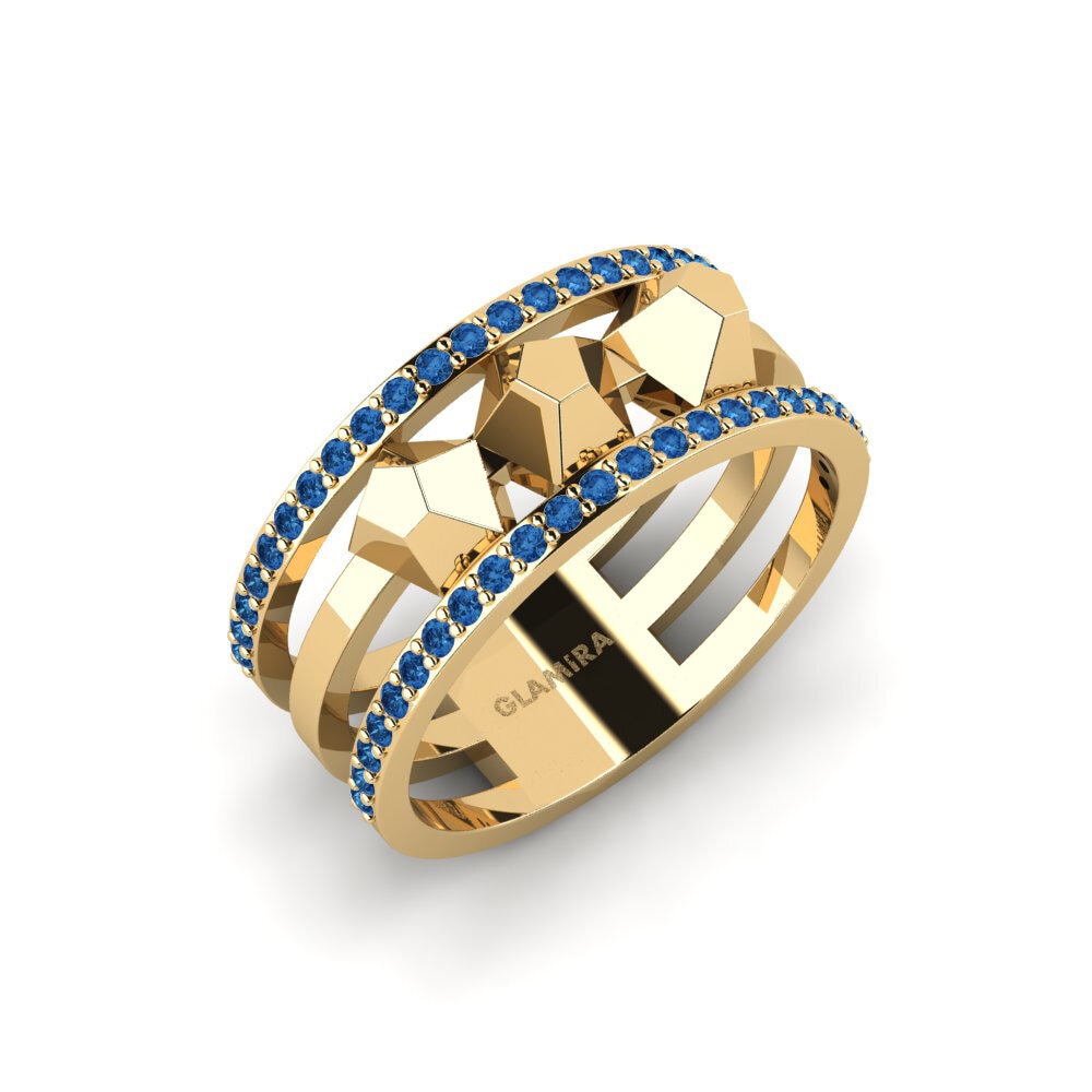 Dark Blue Zirconia Ring Keplers