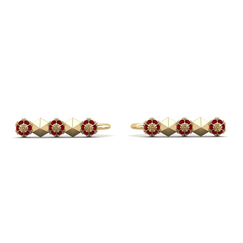 Zircone Rosso Orecchino da donna Kohalolu