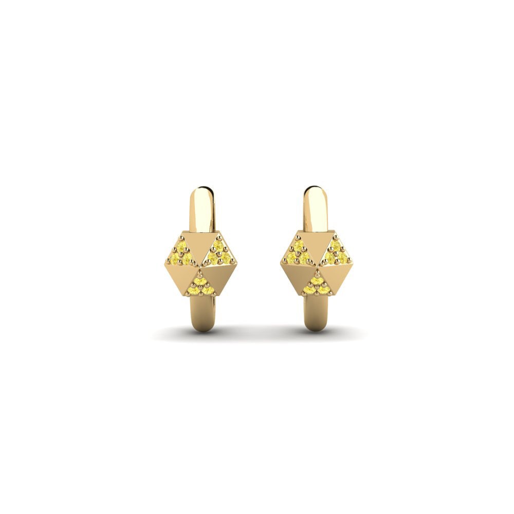 Yellow Sapphire Women's Earring Konektatuta
