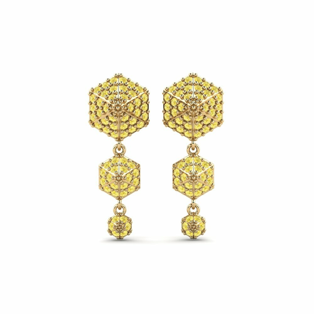 Yellow Sapphire Women's Earring Kuragura