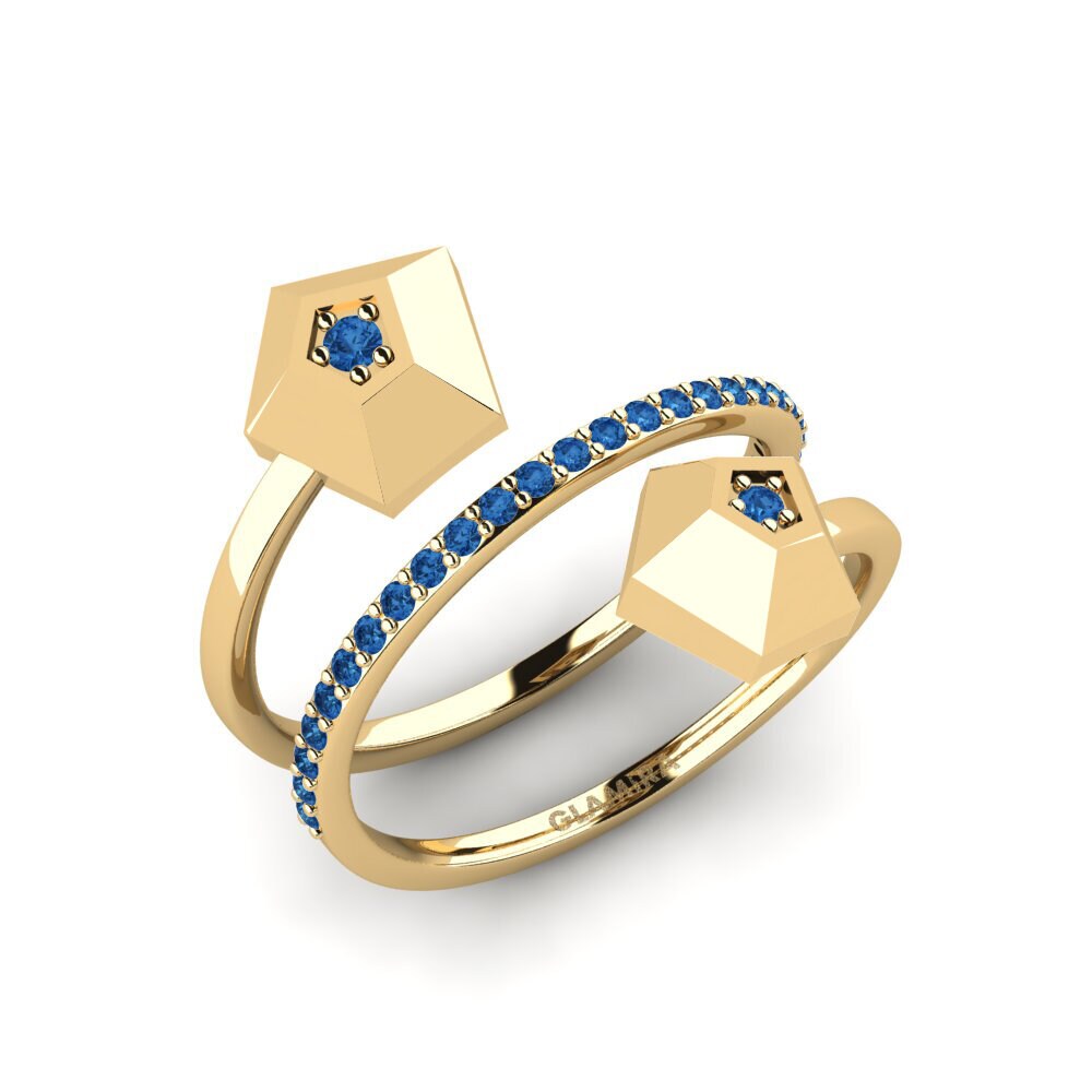 Dark Blue Zirconia Ring Lightyear