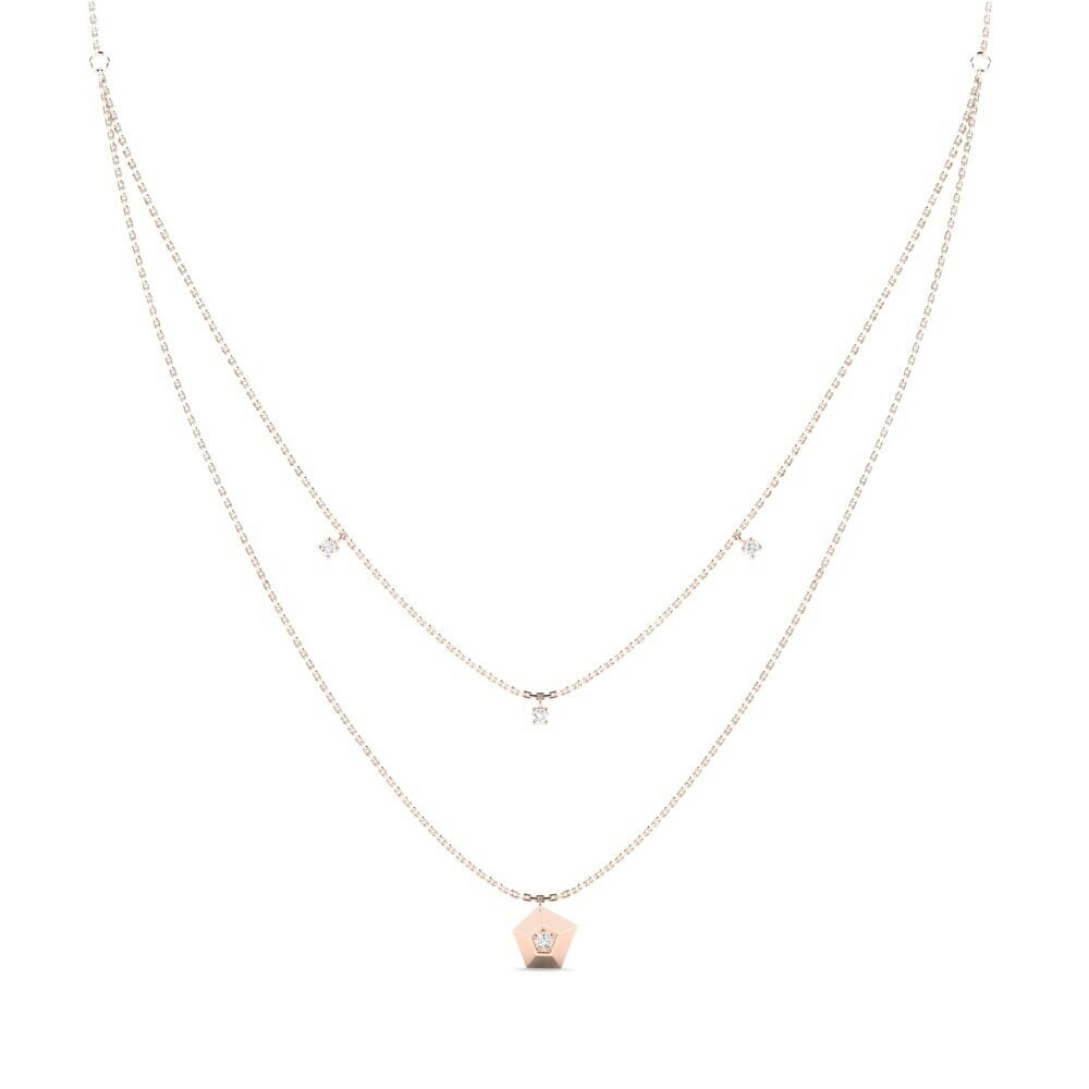 Oro Rosso 750 Collana da donna Lithium