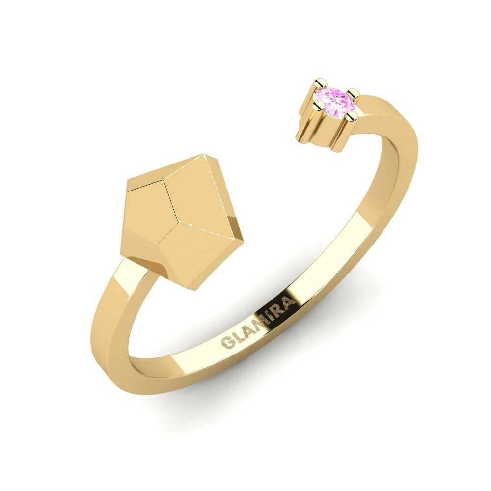 Saphir Rose Bague Longitude