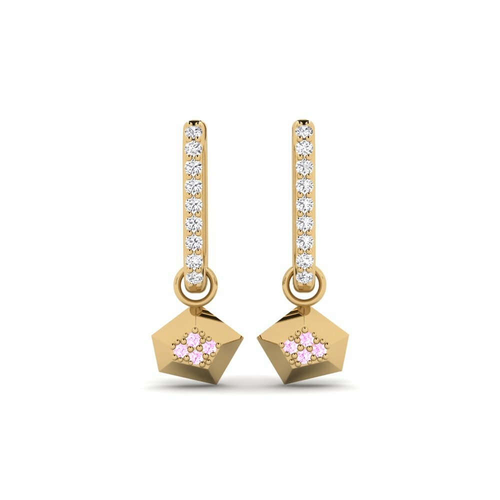 Saphir Rose Boucle d'oreille femme Majoraxis