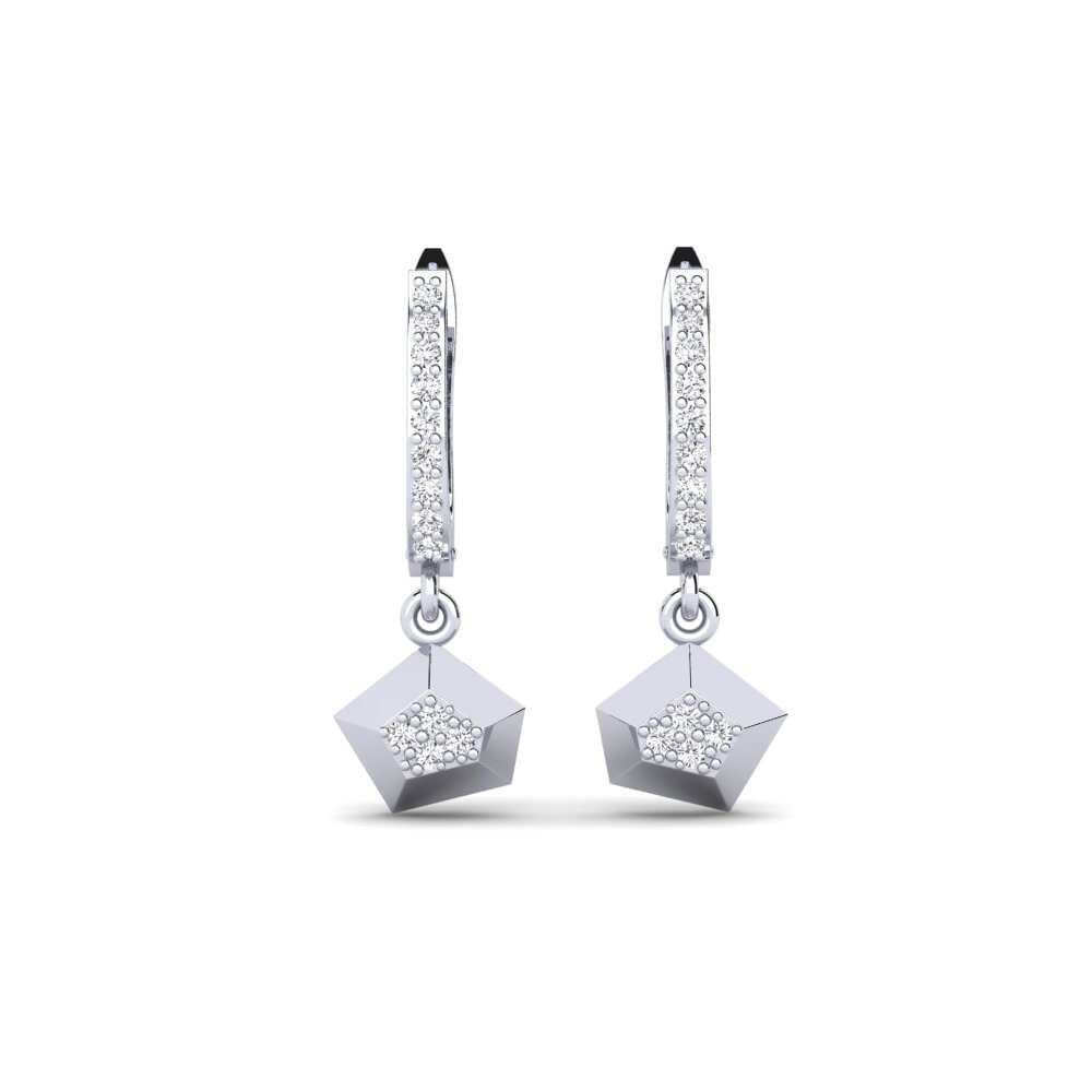950 Platinum Women's Earring Meteorid