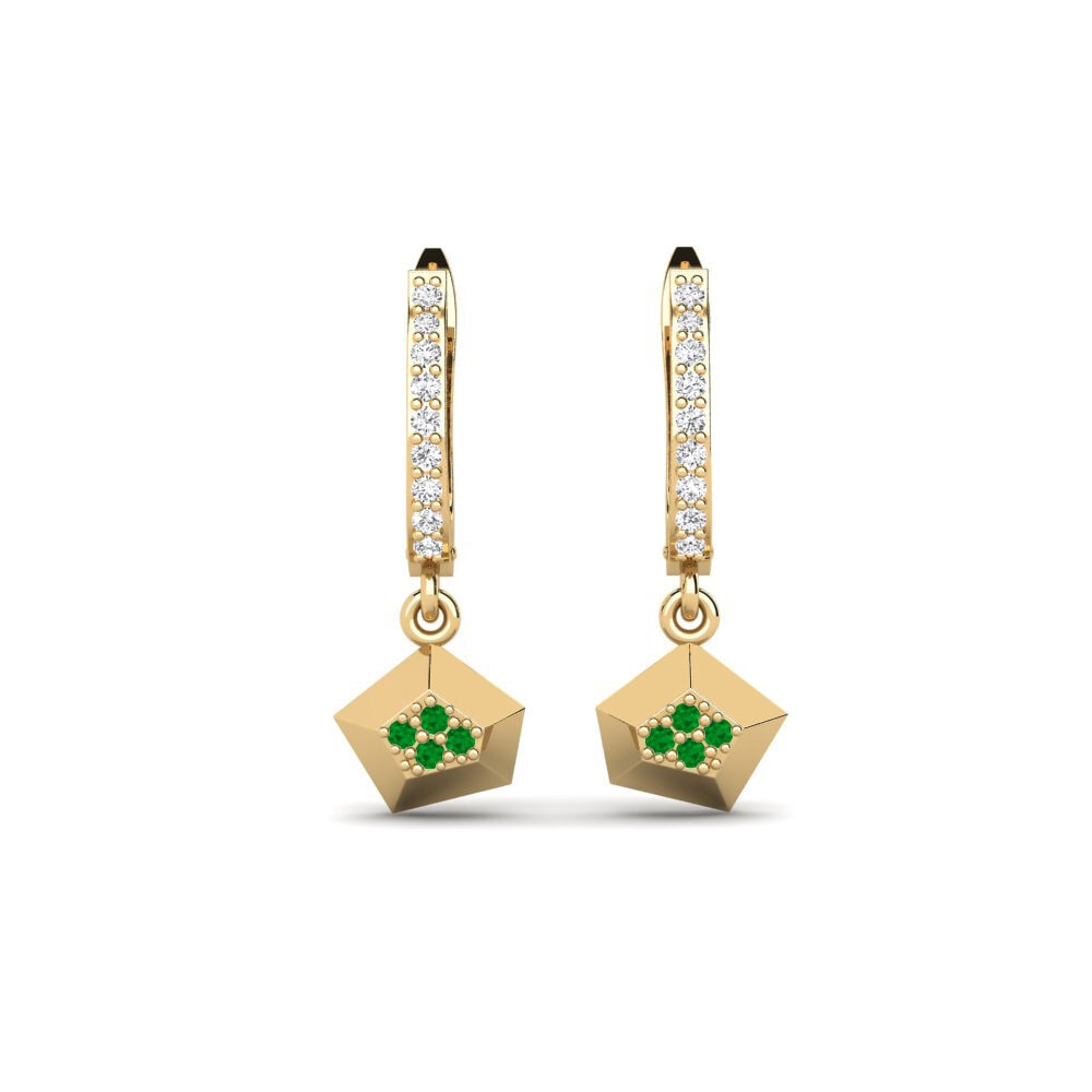 Emerald Women's Earring Meteorid
