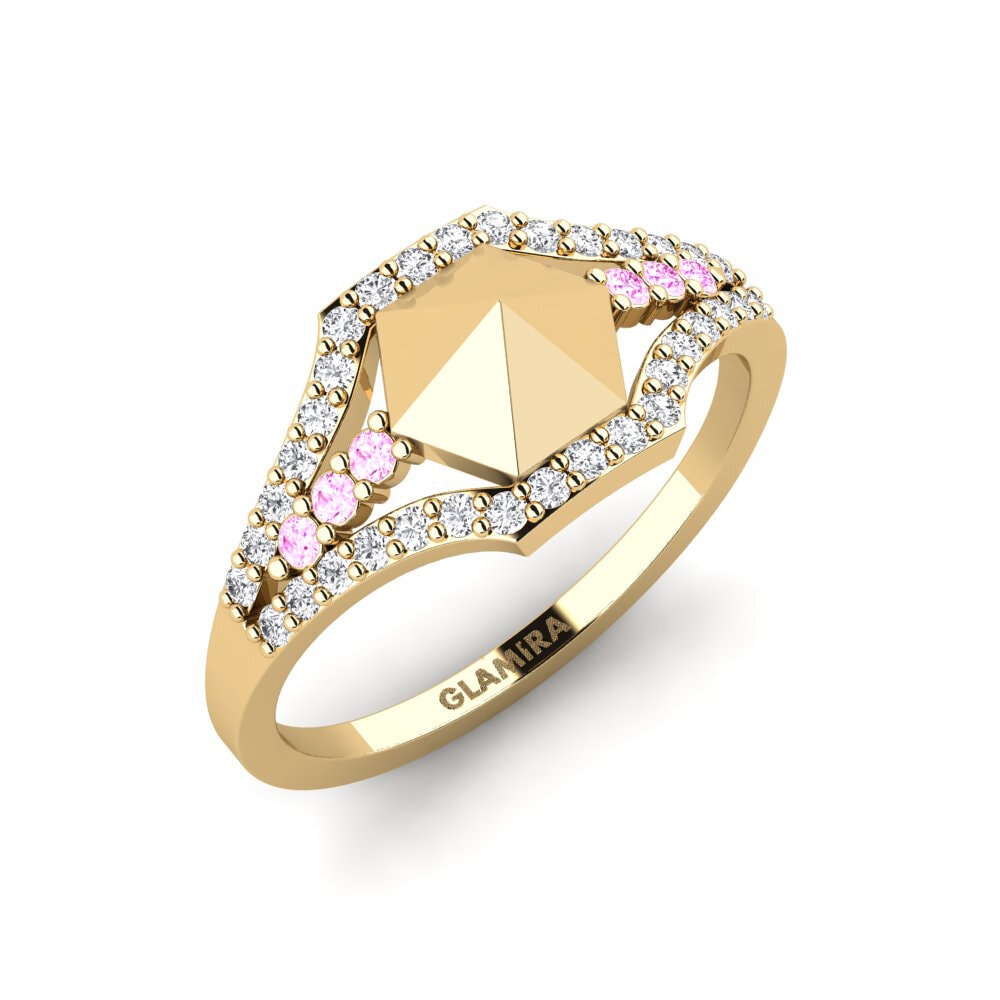 Saphir Rose Bague Miniun