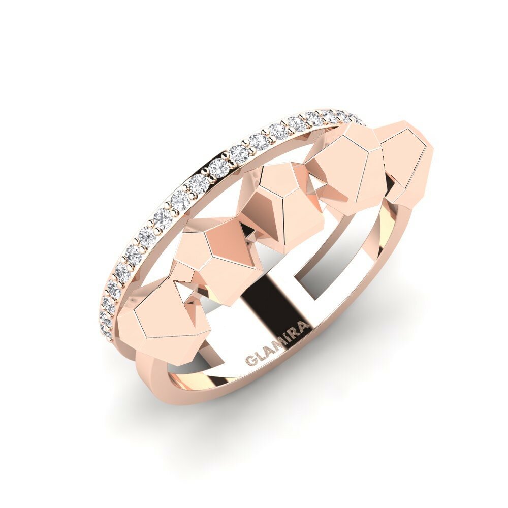 Oro Rosso 750 Anello Nevtrino