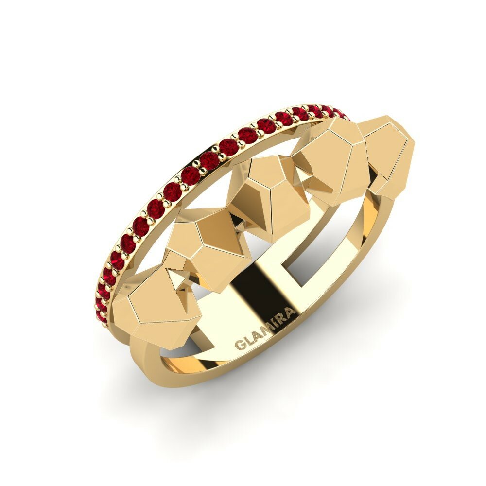 Zircone Rosso Anello Nevtrino