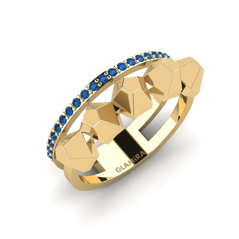 Dark Blue Zirconia Ring Nevtrino