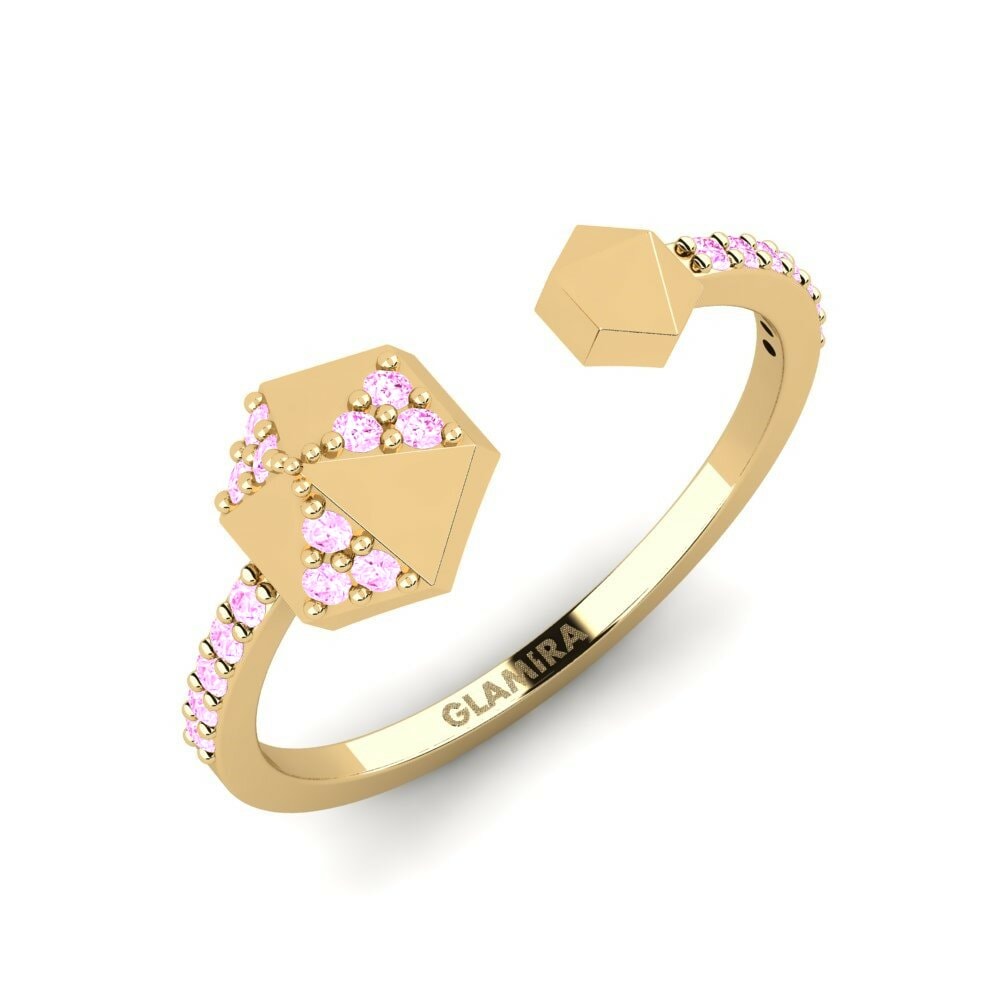 Saphir Rose Bague Obrigado