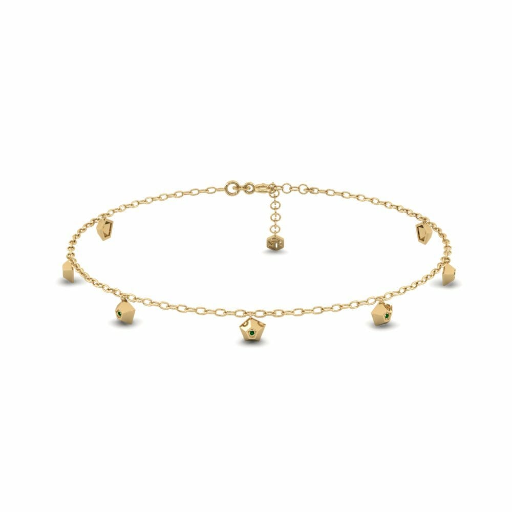 Green Zirconia Women's Anklet Peroxide