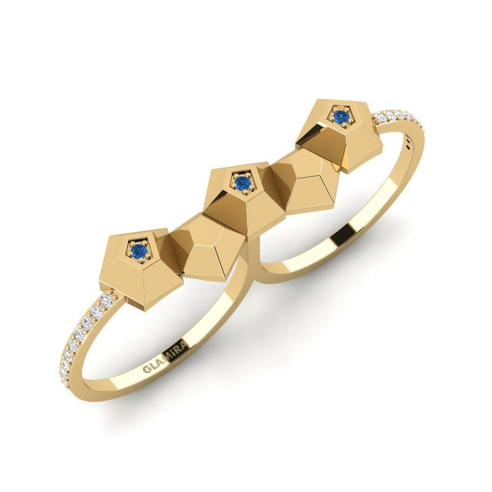 Dark Blue Zirconia Ring Phase