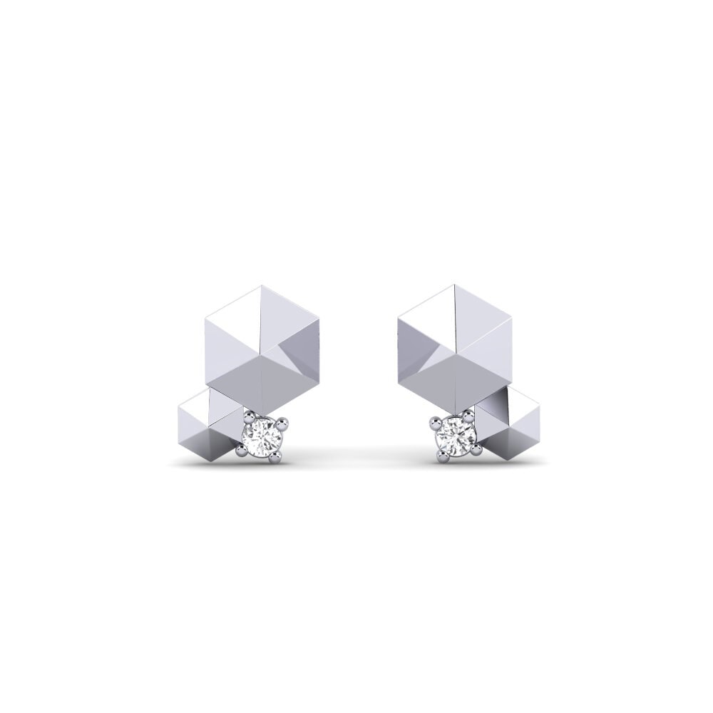 950 Platinum Women's Earring Pronseg