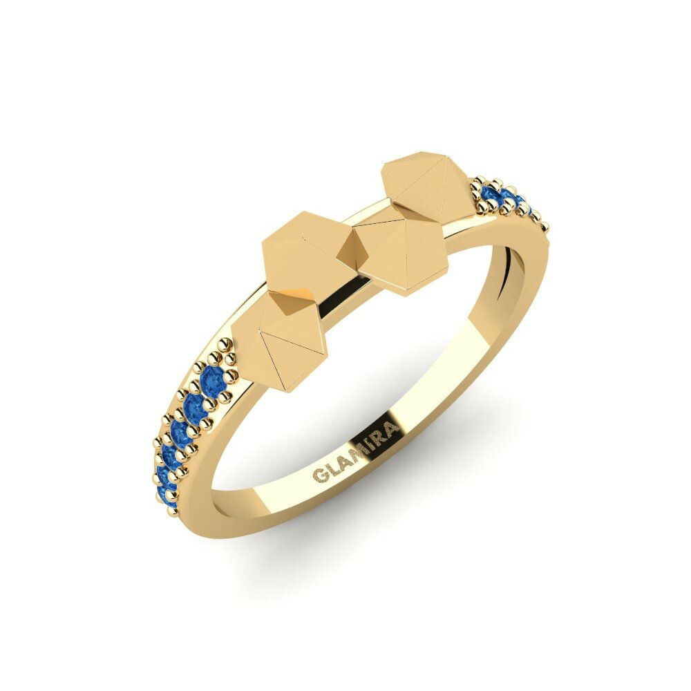 Dark Blue Zirconia Ring Rennia