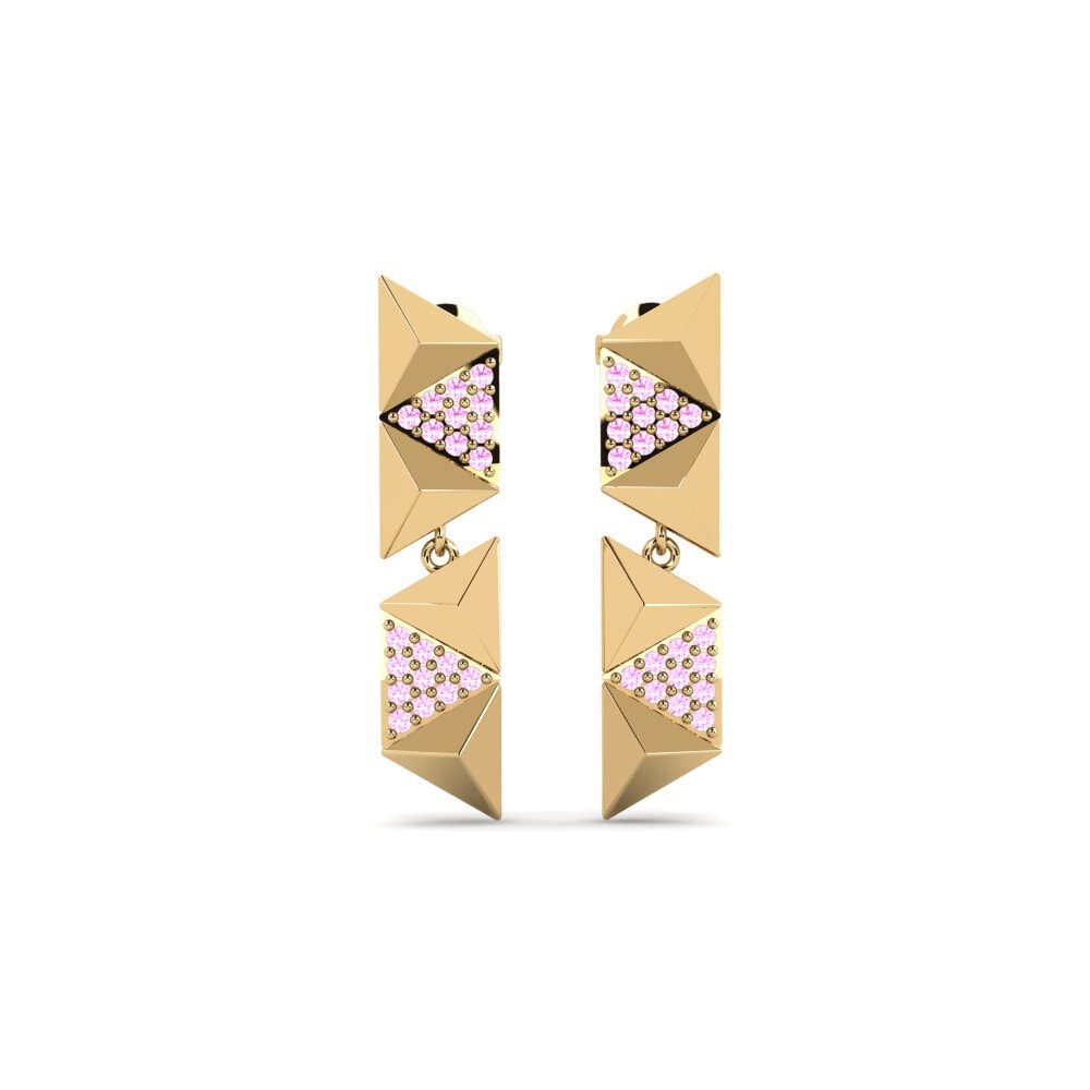 Saphir Rose Boucle d'oreille femme Robsart