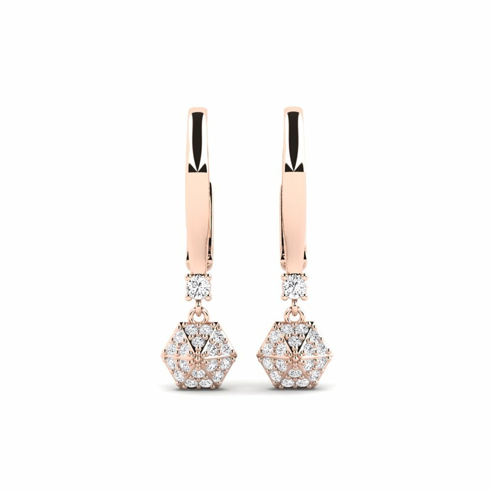 9ct Rose Gold Women's Earring Savienots