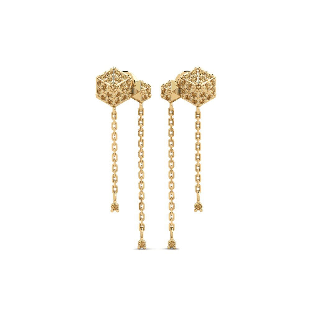 Brown Diamond Women's Earring Senohe