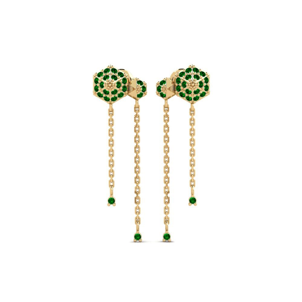 Green Zirconia Women's Earring Senohe