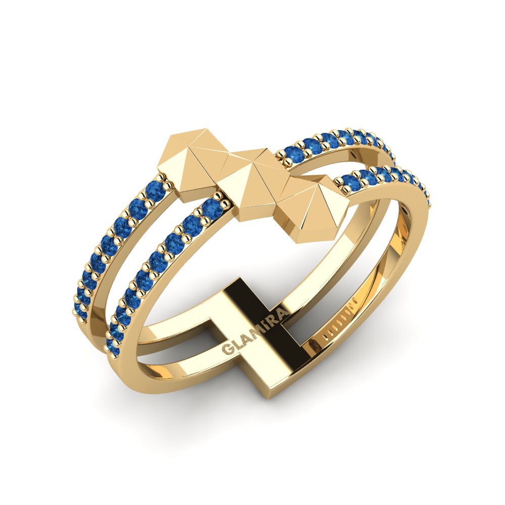 Dark Blue Zirconia Ring Sewdie